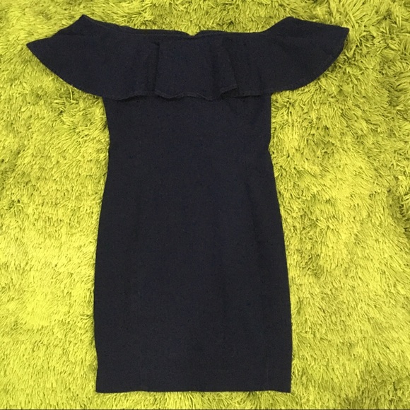 GUESS Off The Shoulder Mini Dress Women's Sz 6 - Picture 2 of 12